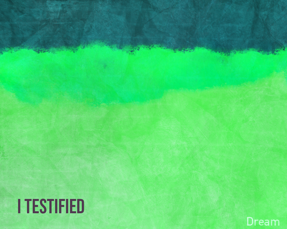 I Testified